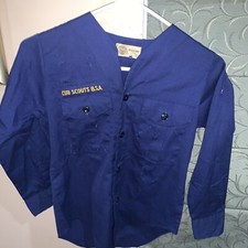 Cub Scout Boy Scouts BSA UNIFORM SHIRT Youth Small Long Sleeve Y61
