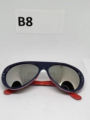 Style Eyes Sunglasses Red White Blue Stripes #461 Mirrow Sportsman 1970s  Japan