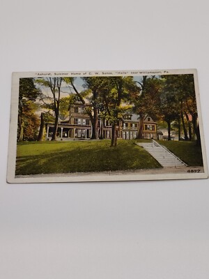 Ashurst Summer Home Of C.W. Sones Williamsport Pa Post Card A3