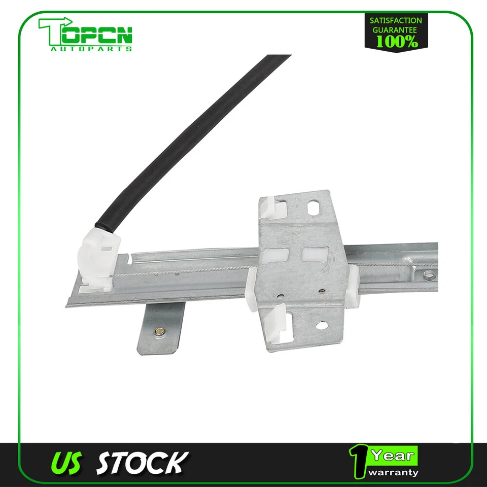 Manual Window Regulator w/o Motor For Jeep Wrangler 1997-2006 Front Driver Side - Image 3 of 4