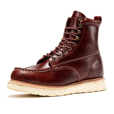 ROCKROOSTER 2024 New Design Men's Soft Toe Work Boots Rubber Outsole EH Shoes