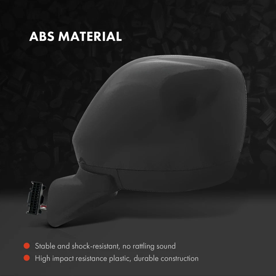 Espejo retrovisor de ajuste de vidrio eléctrico izquierdo del conductor con calefacción para Nissan Quest 2011 2012-2017 Foto 3 de 4
