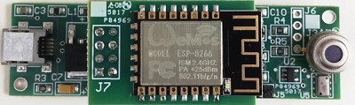 Infrared & Ambient Temperature, Humidity, Bar. Pressure to USB-WiFi-Alarm output