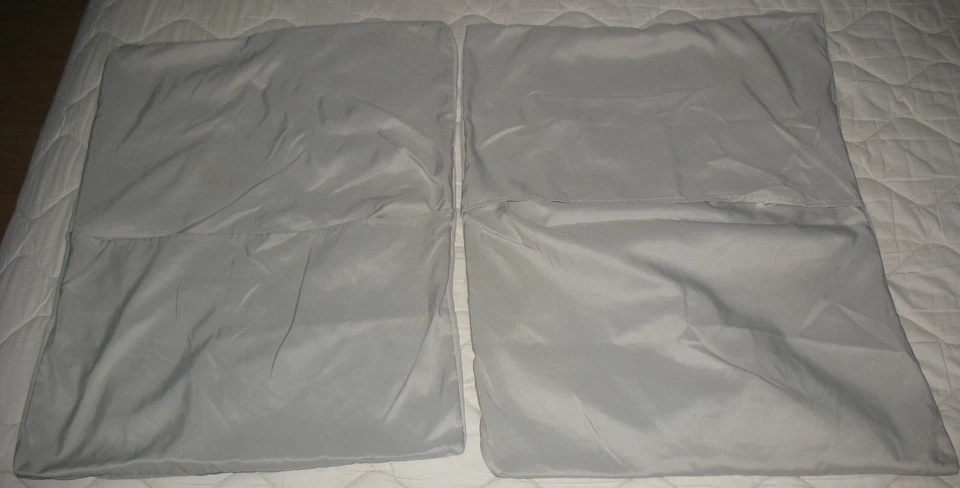 Pillow Shams: Gray, Dark Gray, Black Stripe, Standard size - Image 4 of 4