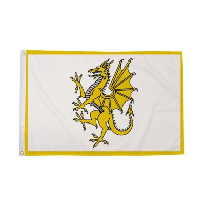 5 Fuß x 3 Fuß 150 x 90 cm Wales Welsh Gold Dragon Polyester Flagge