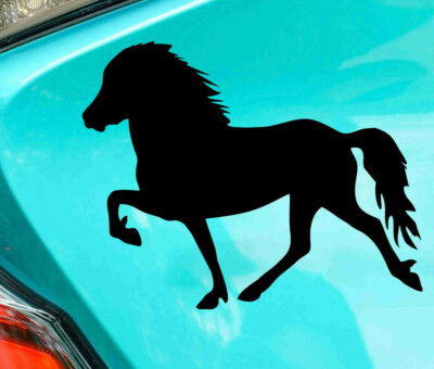 Isländer Isi Pferd   Autoaufkleber Sticker Aufkleber  Tölter - AU 457 