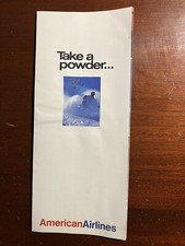 Take A Powder American Airlines Skiing Ski Vintage Brochure
