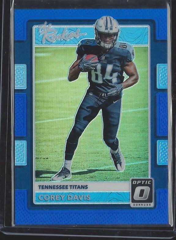 COREY DAVIS 2017 DONRUSS OPTIC THE ROOKIES BLUE HOLO RC #D 110/149