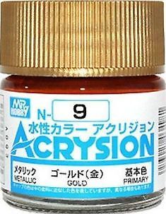 Mr Hobby - Gunze N-009 - Acrysion (10 ml) Gold - Neu