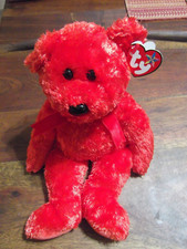 TY BEANIE  RARE TY BUDDY  SIZZLE The BEAR  2001  LOOKS NEW WITH TAG 