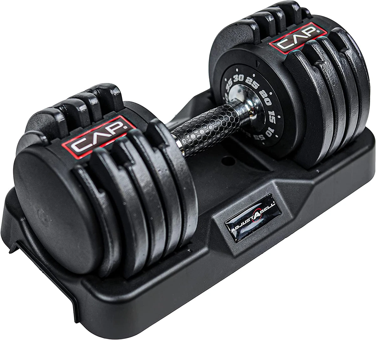 Adjustable cap dumbbells sales
