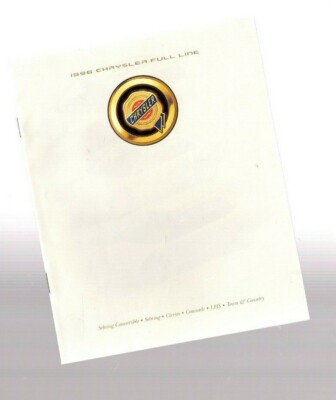 1996 Chrysler SEBRING/CIRRUS/LHS/CONCORDE/T&C, Van Mini Brochure