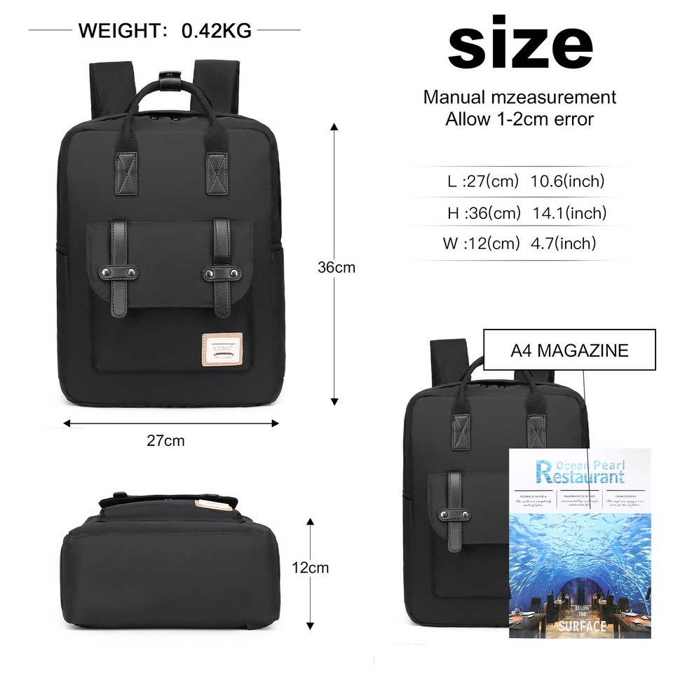Satchel Large Laptop School Rucksack Bags A4 Backpack Plain College satchel-large-laptop-school-rucksack-bags-a4-backpack-plain-college