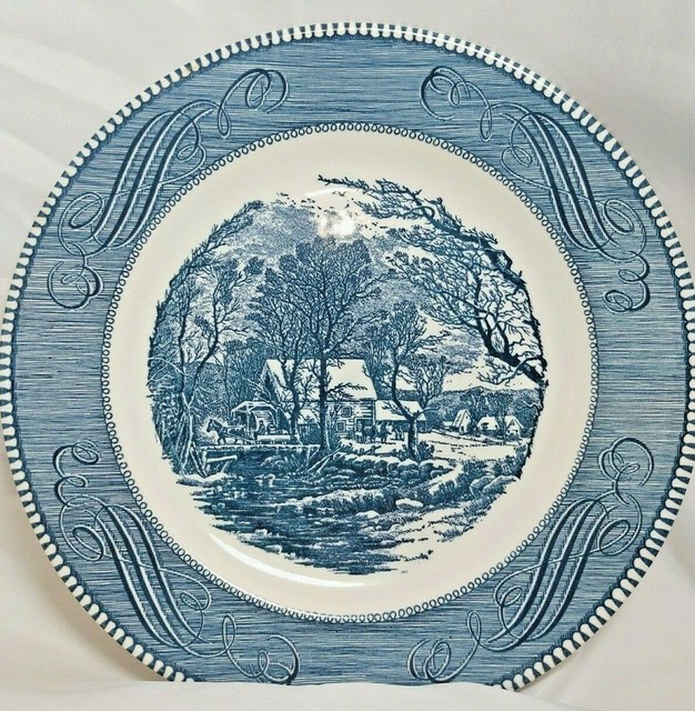 Dinner Plate Currier & Ives The Old Grist Mill by Royal 10 ...