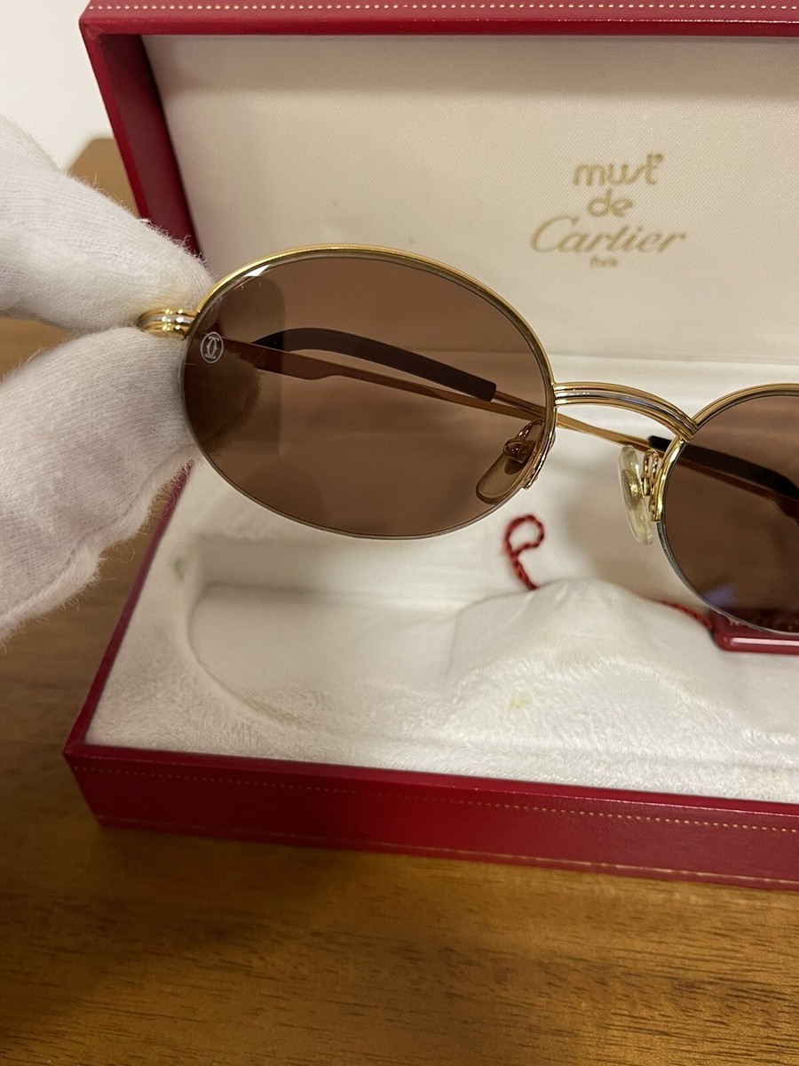 VINTAGE CARTIER St Honore Trinity OVAL GOLD PLATED