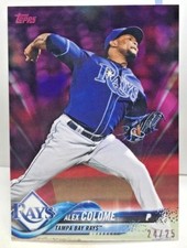 Alex Colome 2018 Topps On Demand Mini #332 - Pink Parallel #'d 24/25 - Rays