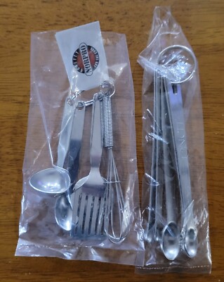 Norpro Stainless Steel 5 Pc Mini Measuring Spoons & 5 Pc Mini Kitchen Tools NEW
