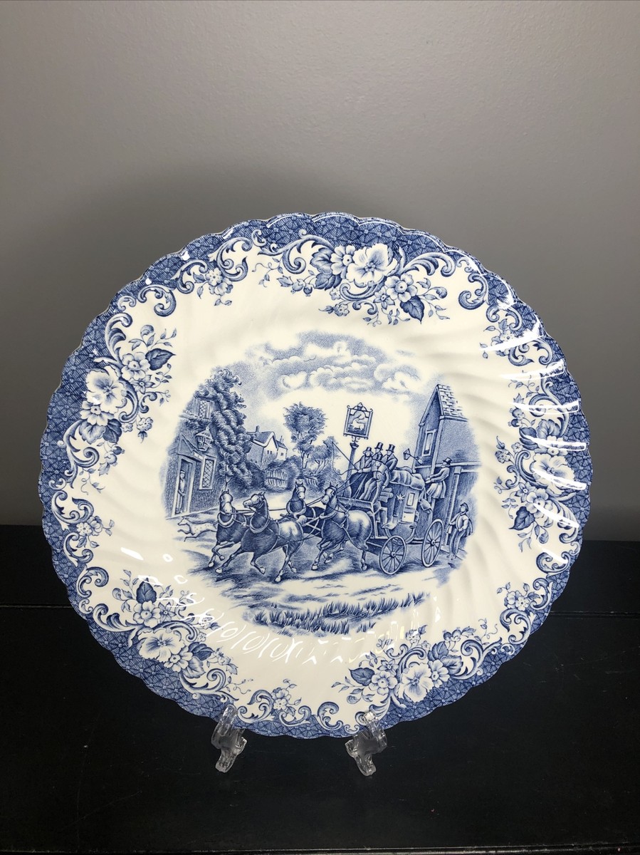 Johnson Brothers Stoke-On-Trent Coaching Scenes Dinner Plate