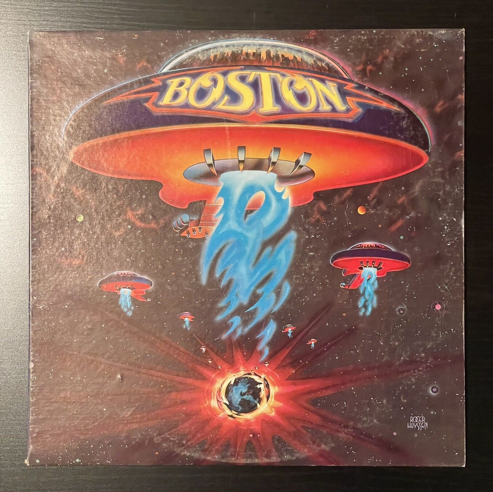 Boston - Self Titled Debut Vinyl LP - 1976 First Press - PE-34188 - Epic Records