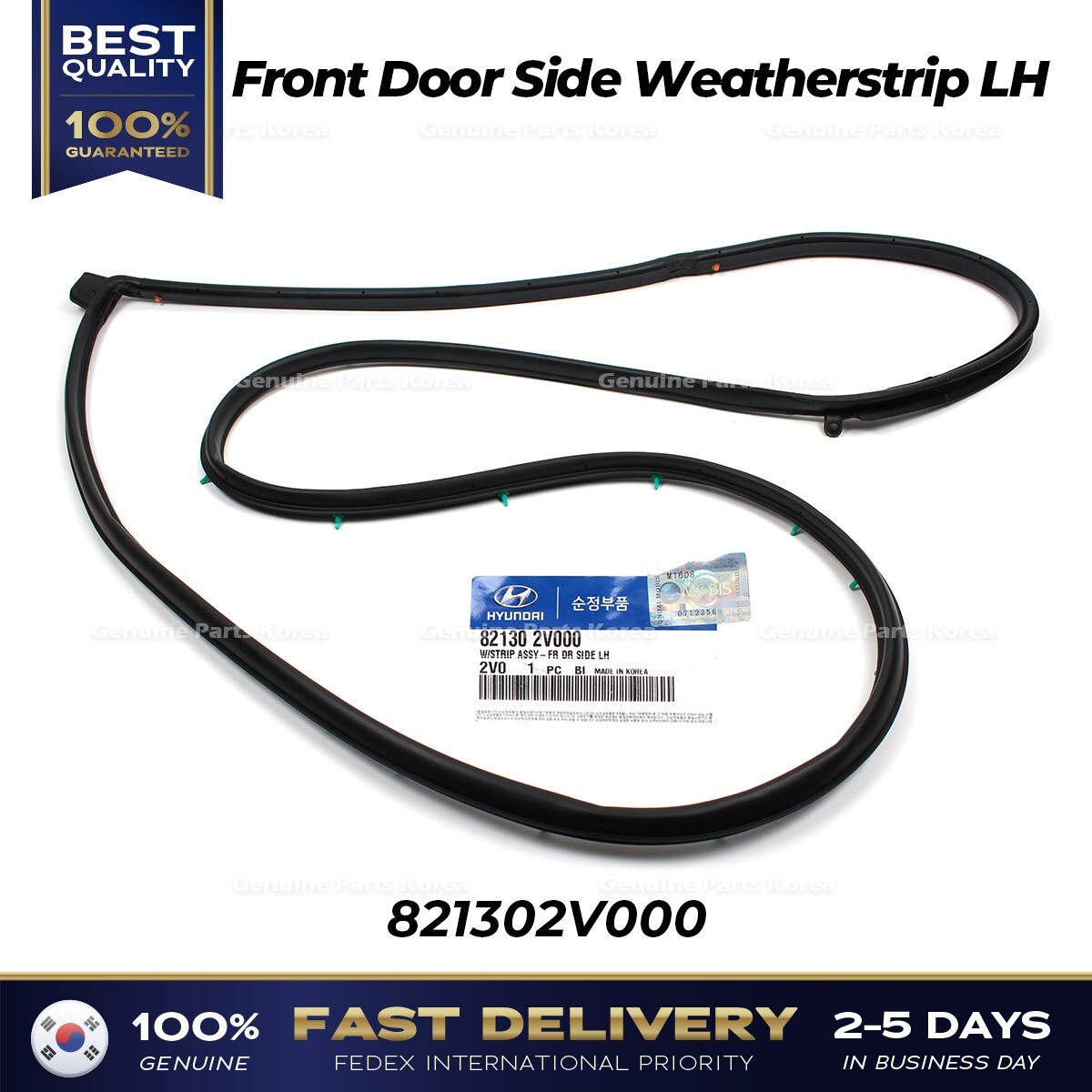 ⭐Genuine⭐ Front Door Side Weatherstrip LH 821302V000 for Hyundai