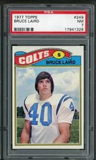 1977 Topps Bruce Laird #249 PSA 7 NM Baltimore Colts Football Card
