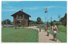Sugar River State Trail Green County WI Postcard New Glarus Wisconsin