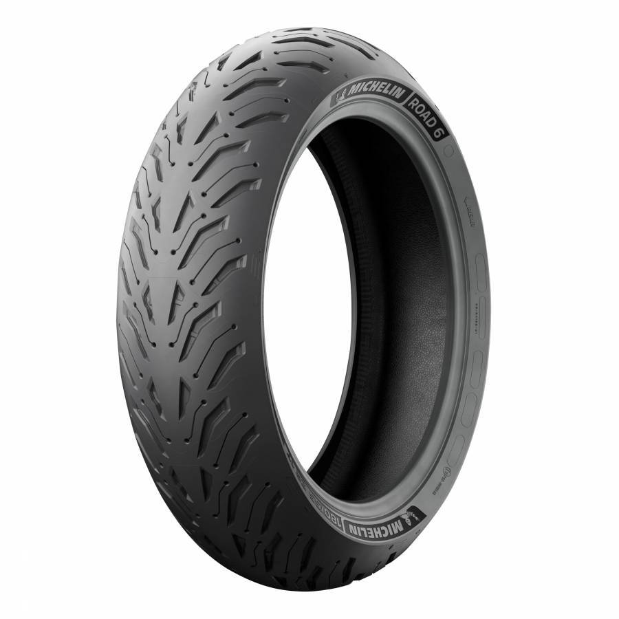 Pneu arrière 170/60 ZR17 Michelin Road 6 anti-aquaplaning avec gomme 100% silice