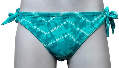 Fatface Damen Bademode Batik Tie Side Türkis Grün Bikinihose