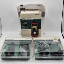 Magellan Triton 500 Handheld GPS With New Swivel  Bicycle Mounts Bundle