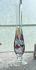 K and K Styling Vintage Bohemian Handmade Tiffany Style Art Glass Vase