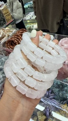 Natural Obsidian10x14 Cylindrical Straight Barrel Bead Fashion Bracelet Healing