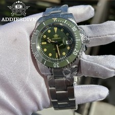 41MM ADDIESDIVE Quartz Men's Watch Dive 200M Waterproof Luminous Stainless NEW