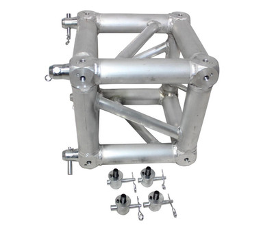 High Grade Aluminum F34 6-Way 12''x12'' Cube Truss Corner Junction Block Multicube