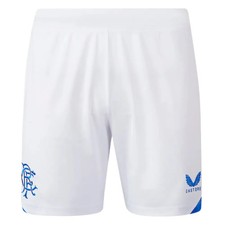 Men's Football Shorts White 2023-2024 Rangers Home Training Bottoms Sportswear