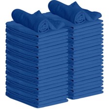 Blue Shop Towels 12x14 50 Pack 100 Cotton Super Absorbent  Durable Rags