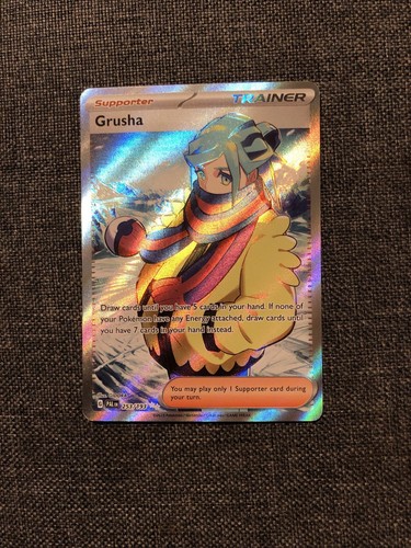 Pokémon TCG Grusha Full Art Holo Trainer Supporter 253/193 Paldea Evolved