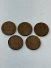 1941P, 1942P, 1944P, 1945P and 1946P Lincoln Wheat cents. **FREE SHIPPING** — photo 2