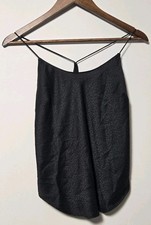 Victoria's Secret Satin Racerback Cami Intimate Top Black Leopard Women's XS