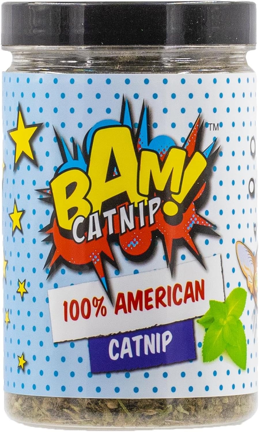 BAM CATNIP 35G TUB STRONGEST FINEST PUREST 100% AMERICAN CATNIP SUPER POTENT