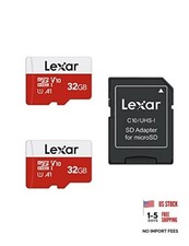 32GB Micro SD Card 2 Pack, microSDHC UHS-I Flash Memory Card with 32GB x2