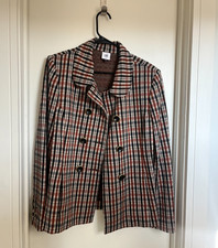 CUTE Cabi Women's Size M Houndstooth Blazer with Shoulder Pads