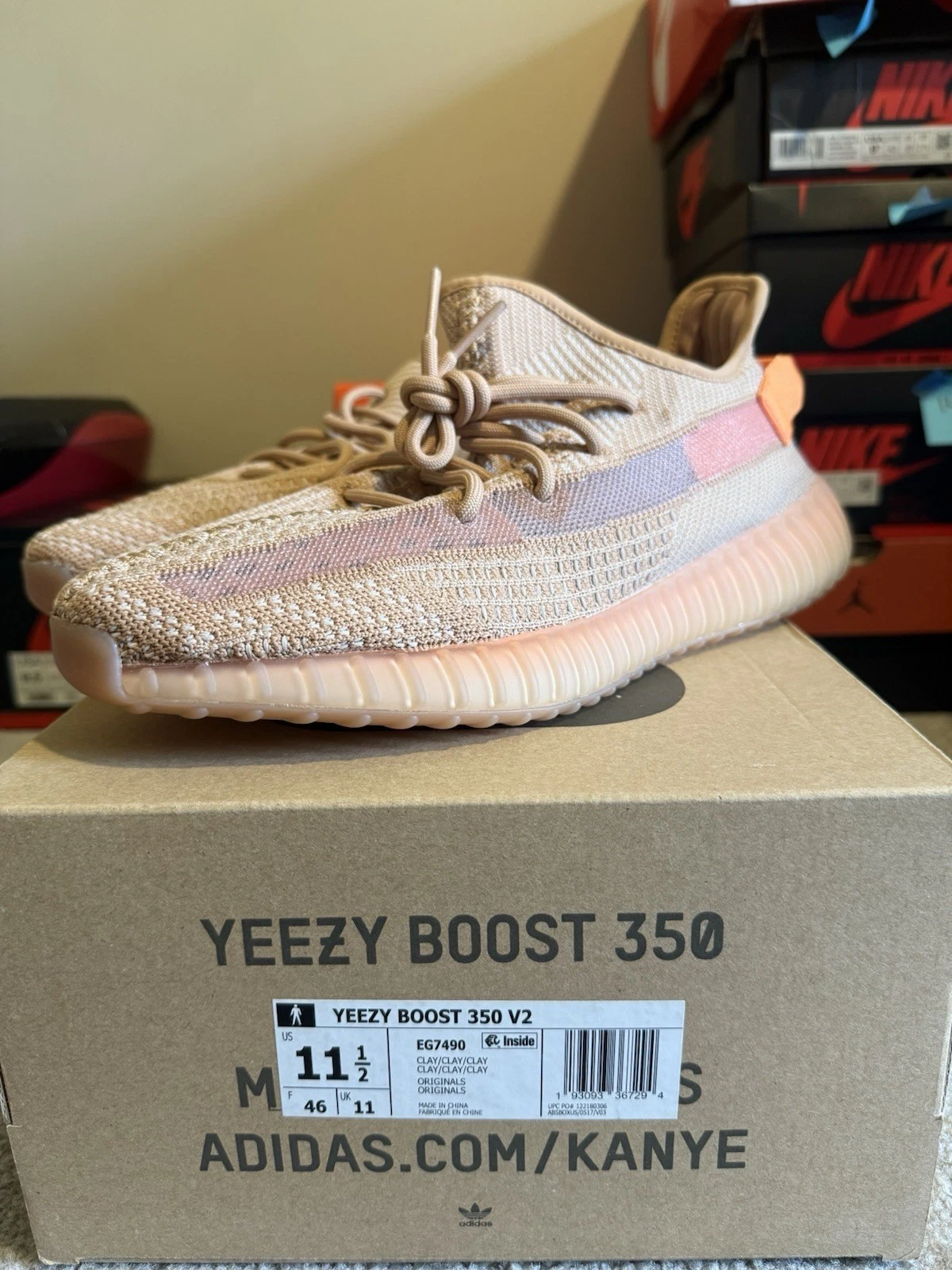 Yeezy 350 argilla taglia 11 5