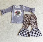 NEW! Girls Christmas Outfit Cheetah/Buffalo “It’s the most wonderful time” 2T