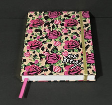 Betsey Johnson ROSES Hardcover Journal Notebook Multi Lined Elastic Closure