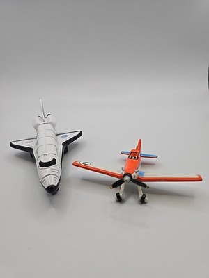 Disney Mattel Pixar  DUSTY CROPHOPPER #7 Airplane 4'' And The Space Shuttle 5 In.