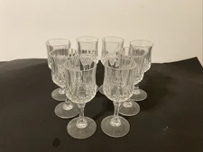 Set Of 8 Vintage Cristal D'Arques Sherry /Cordial  5-5/8" Crystal Glasses