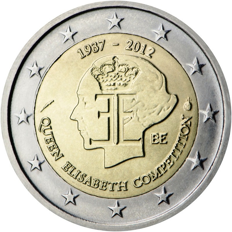 2 Euros Belgique 2012 Concours Reine Elisabeth UNC - Commémorative
