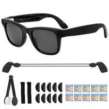 HCHRVR Smart Glasses Accessories Kit for Ray-Ban Meta Trumpet, Black