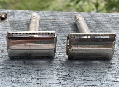 2 IMPERFECT/BLEMISH Vintage GILLETTE Super Speed Razors (still Fully Functional)