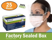 Halyard 47147 Fog-Free FluidShield Procedure Mask Pleated, Earloops ASTM Level 3